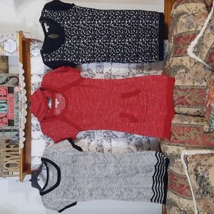 Lot of 3 Long Tunic Winter Sweaters Made For Me To Look Amazing Brand 3 for 1